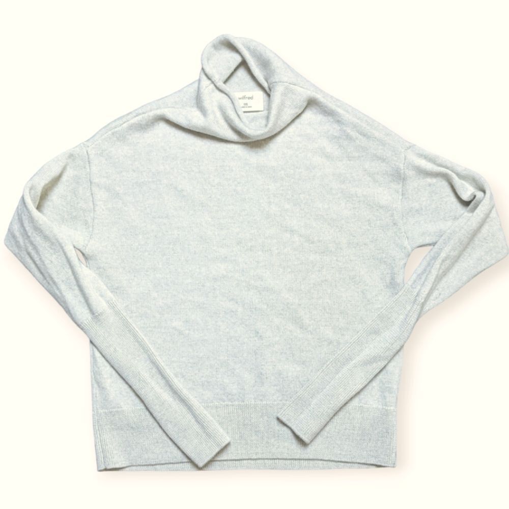 Aritzia Wilfred Grey Wool Sweater